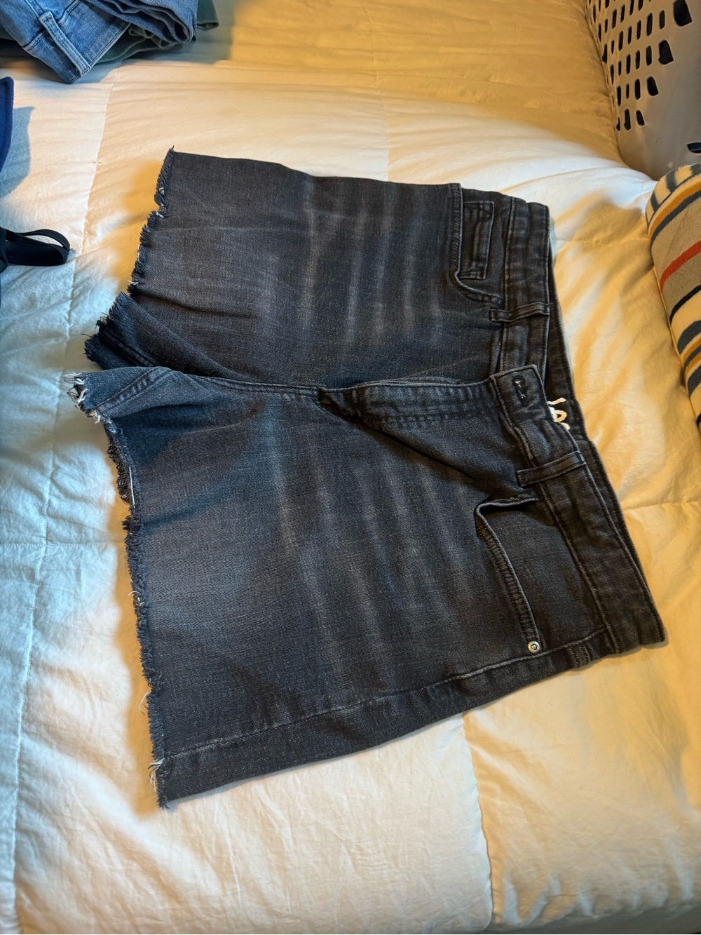 Lee Black Washed Jean Shorts